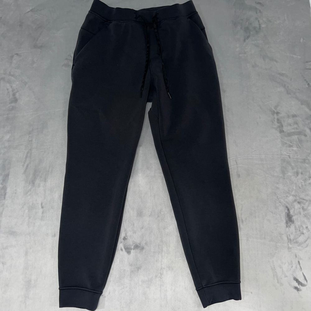 Lululemon Mens City Sweat Jogger Black French Terry Pants LM5B18S size M